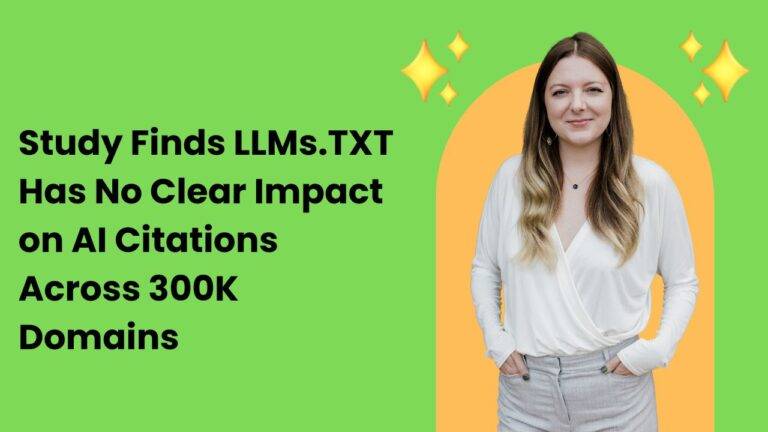 Study Finds LLMs.TXT Has No Clear Impact on AI Citations Across 300K Domains