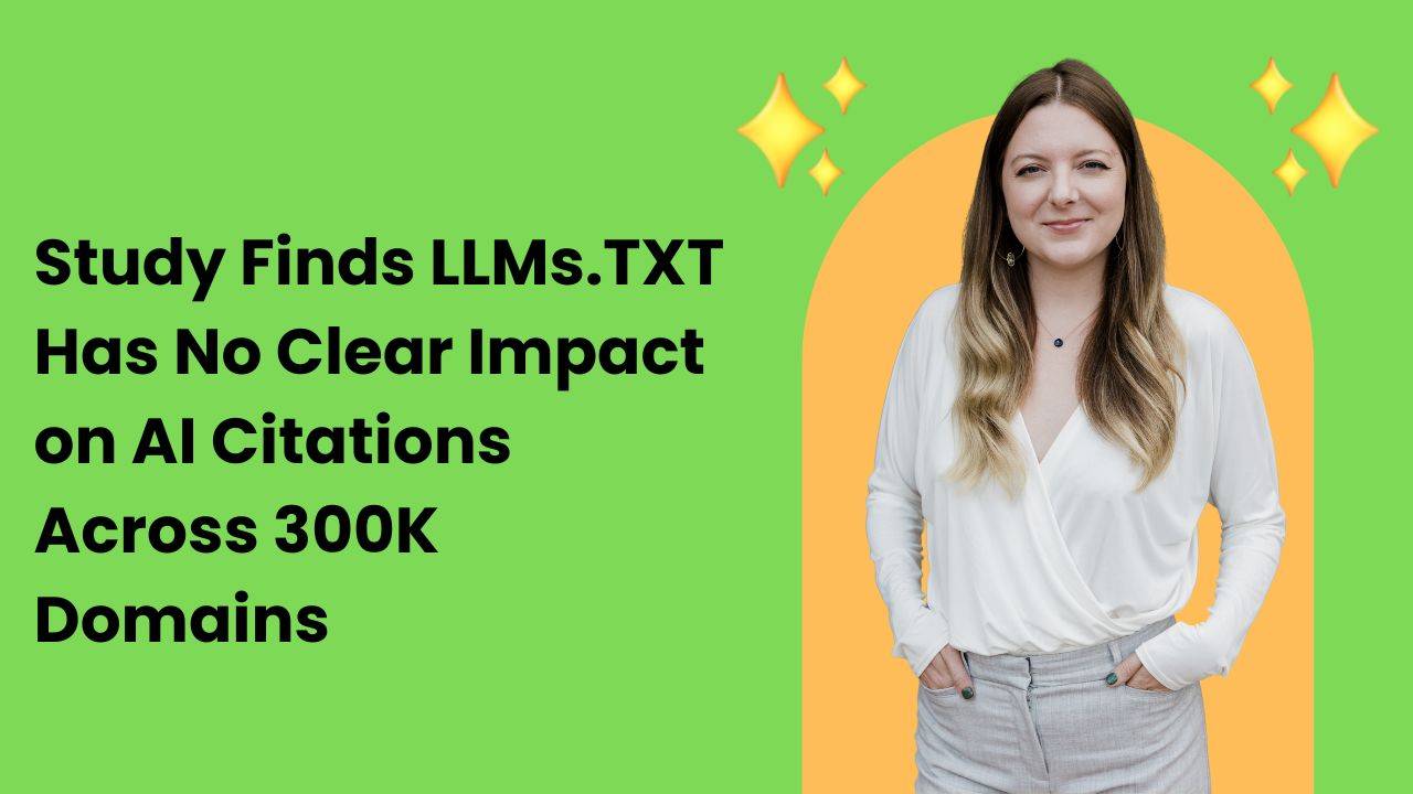 Study Finds LLMs.TXT Has No Clear Impact on AI Citations Across 300K Domains