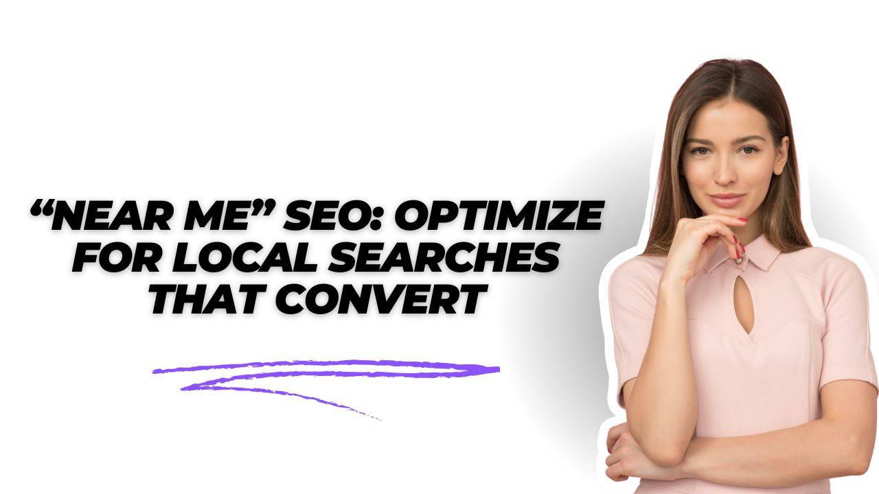 “Near me” SEO: Optimize for local searches that convert