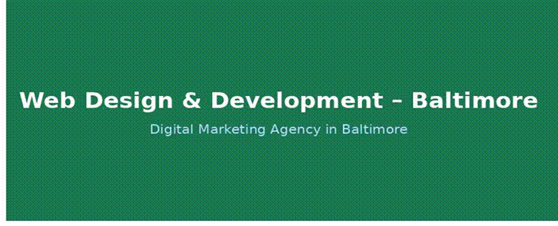 web design & development services in baltimore