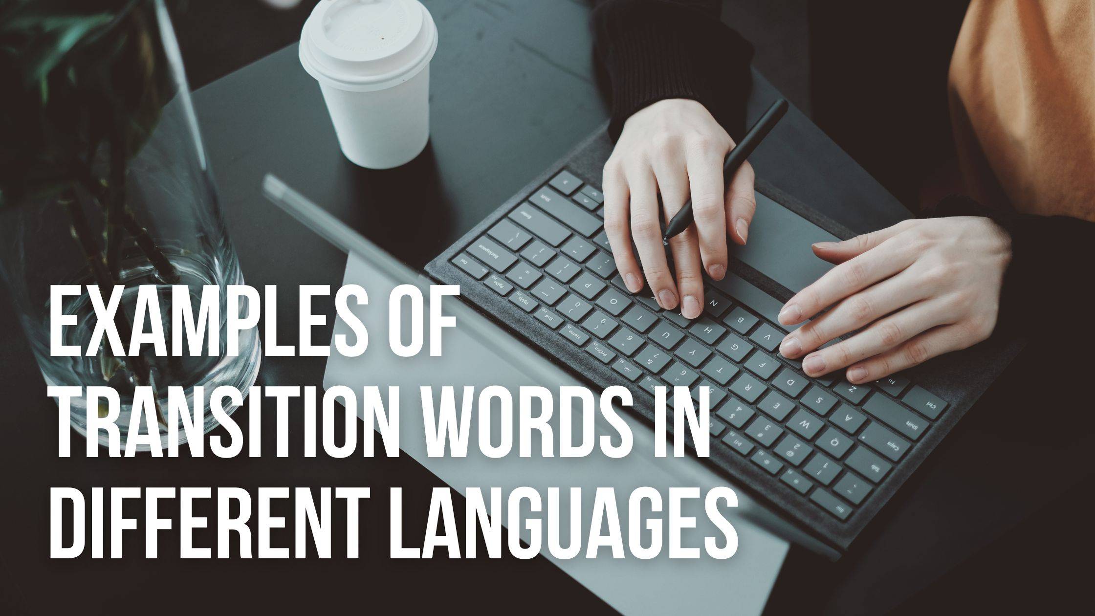 Examples of transition words in different languages