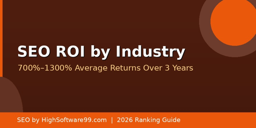 SEO ROI by Industry — 700% to 1,300%+ Average Returns Over 3 Years