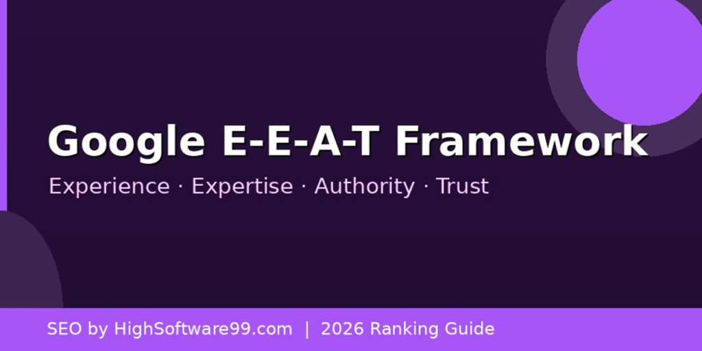 Google E-E-A-T Framework — Experience, Expertise, Authoritativeness, Trustworthiness